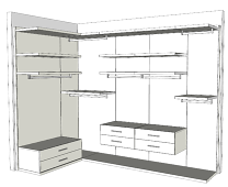 walkin wardrobe system